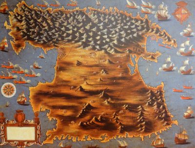 Karte der Insel Mallorca von Honorat Massot